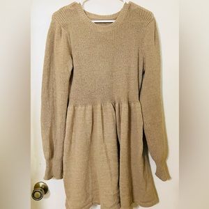 Tan Sweater dress